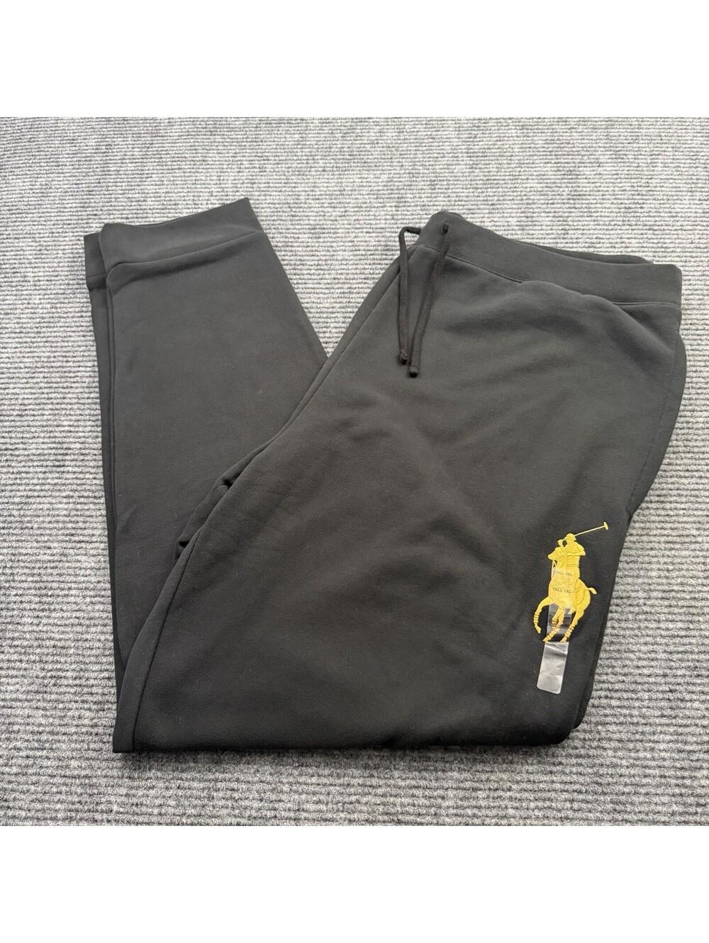 Polo Ralph Lauren Jogger Sweatpants Big Pony Men’s Size 3XLT Black Gold NWOT